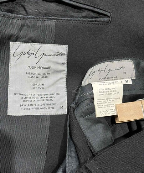 1980's yohji yamamoto pour homme vintage 水牛釦セットアップスーツ（H-S-015xxx）