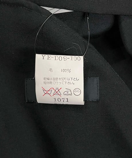 Y's yohji yamamoto ノ－スリーブ デザインワンピース（YE-D09-100）