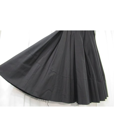 REGULATION yohji yamamoto femme コットン プリーツスカート（FE-S52-002）