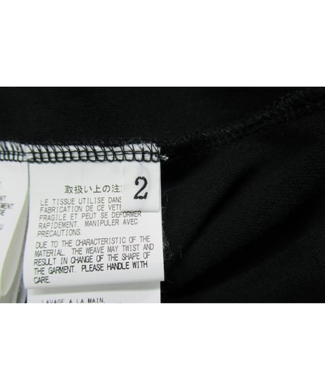 19aw B yohji yamamoto 半袖 断ち切りデザインプリントカットソー NC-T67-082