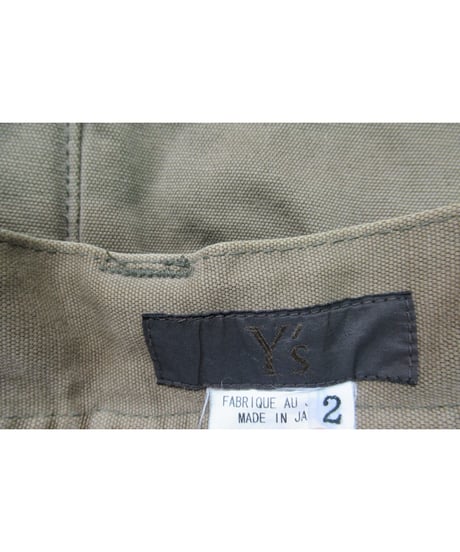 Y's for men yohji yamamoato カーキ ミリタリーデザインパンツ MB-P09-001