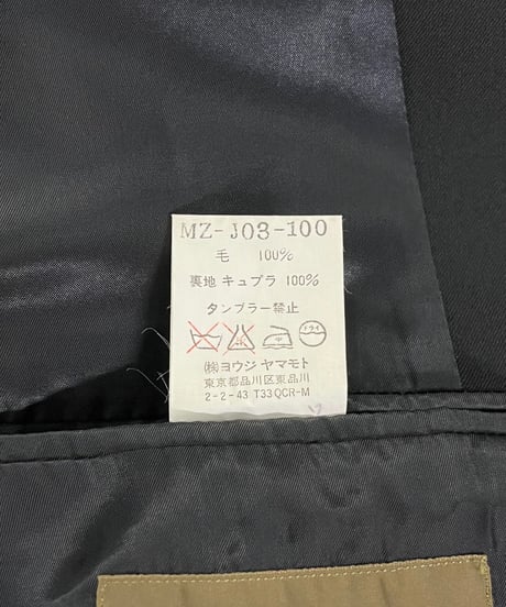 Y's for men yohji yamamoto vintage 3釦ジャケット（MZ-J03-100）