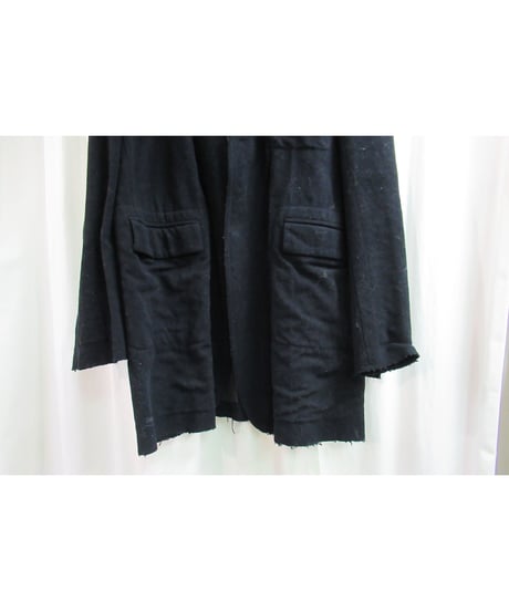 99aw yohji yamamoto pour homme vintage 黒 切りっぱなし加工ジャケット HN-J62-007