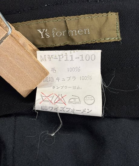 Y's for men yohji yamamoto ウエスト紐パンツ（MY-P11-100）