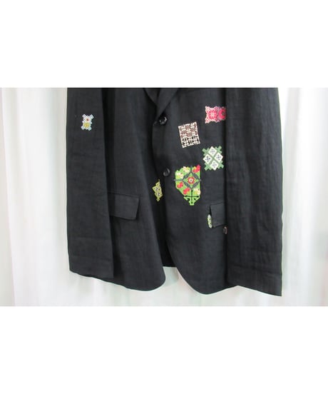 美品 11ss yohji yamamoto pour homme 刺繍ワッペン付きジャケット HO-J54-309