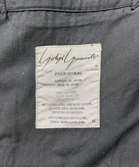 1980's yohji yamamoto pour homme リバーシブルジャケット（H-J-023xxx）