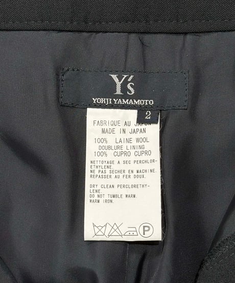 Y's yohji yamamoto ウール パンツ（YU-P18-100）