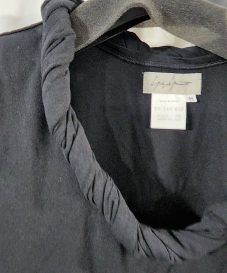 1998ss yohji yamamoto femme 黒デザインカットソー  (FJ-T40-653)