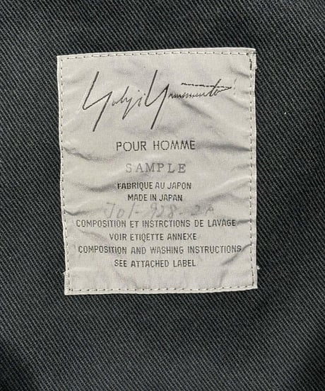 SAMPLE1点物 1966SS yohji yamamoto pour homme vintage 花と少年 ジャケット（J01-928-2A）