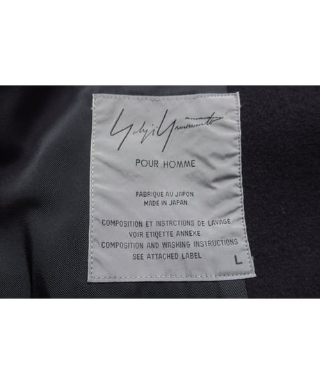 98aw yohji yamamoto pour homme vintage シンプル ビッグコート（HY-C11-119）