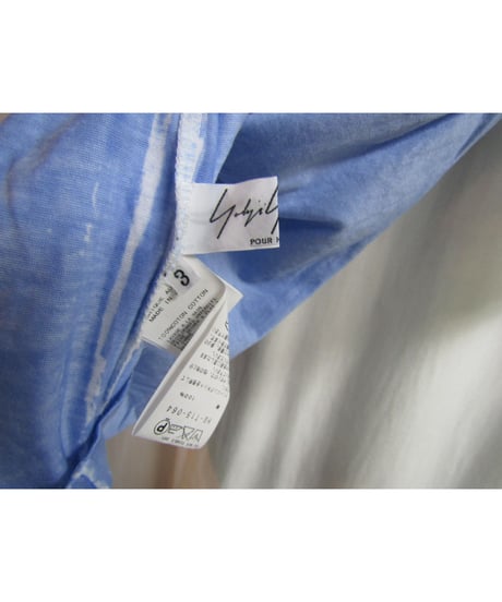 14ss yohji yamamoto pour homme 製品染めデザインTシャツ  HG-T15-064