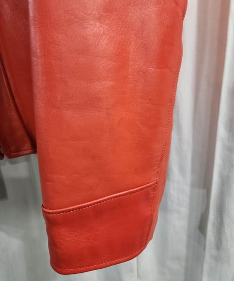 1991AW6.1THEMEN  yohji yamamoto pour homme vintage マーメードレザーブルゾン  yy-1