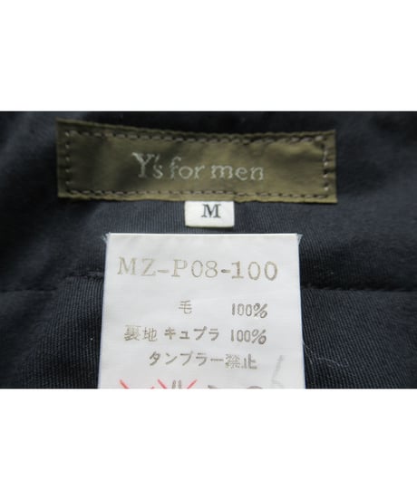 90’s Y’s for men yohji yamamoto vintage ２タック シンプルテーパードパンツ（MZ-P08-100）