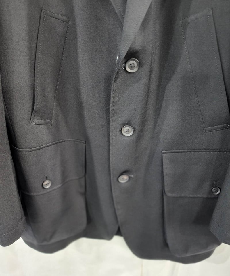 ボリオリ⭐️マイクロチェック‼️ジャケット‼️48⭐️現行‼️ R-SIDE DREPE DETAIL COAT(XS BlackxGray): Yohji Yamamoto｜THE
