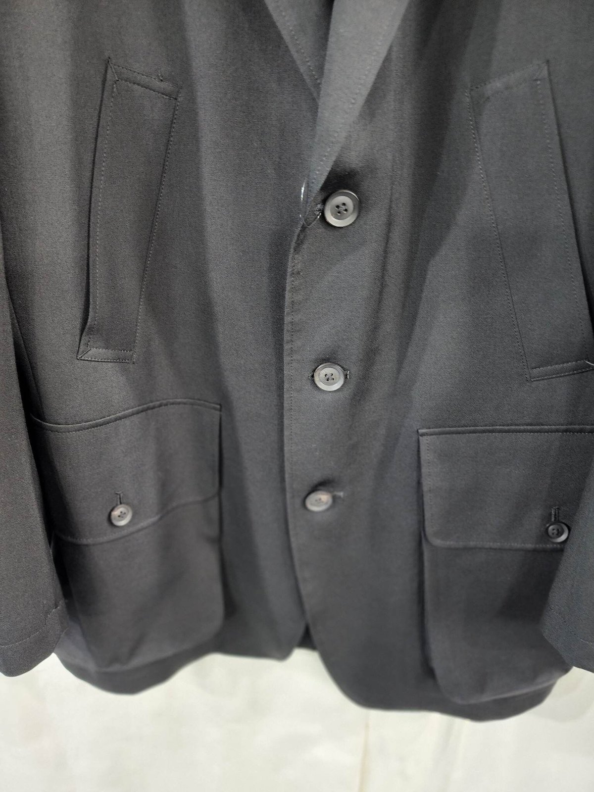 2022ss yohji yamamoto pour homme 黒 ミリタリーマチポケットデ