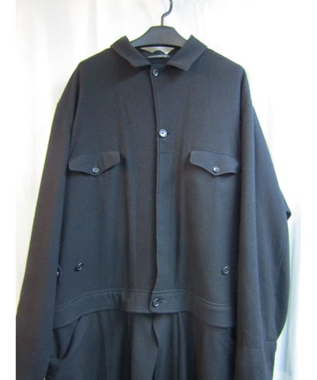 レア 1点物 17aw yohji yamamoto pour homme マント付2wayロングドレス HK-D19-124