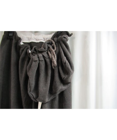Y's yohji yamamoto 巾着付きデザインスカート YZ-T92-470