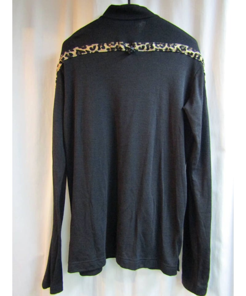 Y-3 yohji yamamoto レオパード切替 ヘンリーネックカットソー 3C-1 |