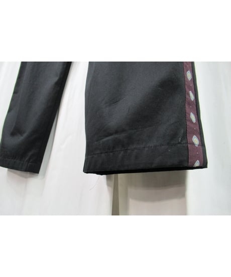12ss yohji yamamoto pour homme 脇テープデザイン コットンテーパードパンツ（HB-P74-814）