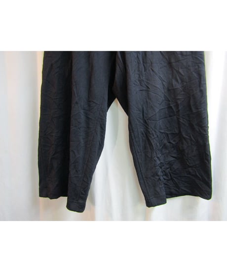 Y's yohji yamamoto シワ加工ワイドくるぶし丈パンツ YC-T20-984