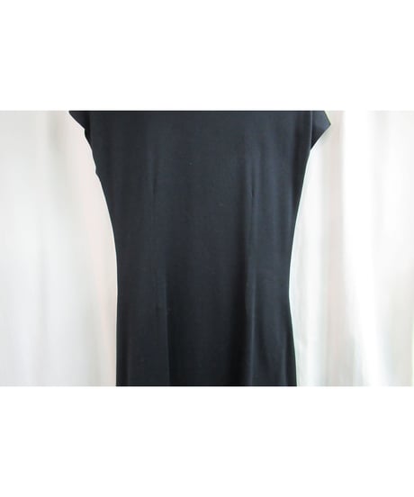 90's Y's yohji yamamoto vintage 黒 シンプル カットソーロングワンピース  YG-T53-015