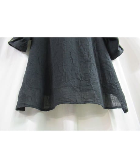 Y's yohji yamamoto シンプル シワ加工5分袖シャツ YX-B10-317