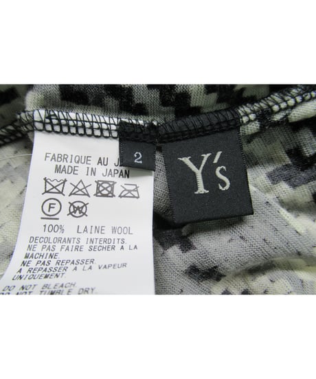 Y’s yohji yamamoto チェックデザイン 長袖 カットソー（YR-T26-170）