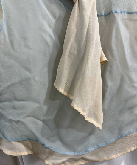 1980's yohji yamamoto femme vintage ストール付きシルクブラウス（F-B-172xxx）
