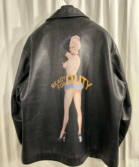 1991aw 6.1THE MEN  yohji yamamoto pour homme  vintage ブリッジバルドーレザーブルゾン（H-Y-227xxx）