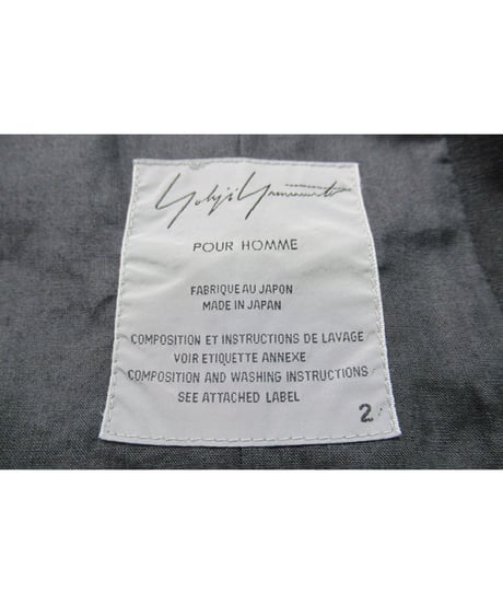 05ss yohji yamamoto pour homme 赤ボタンデザインジャケット（HY-J60-801/2）