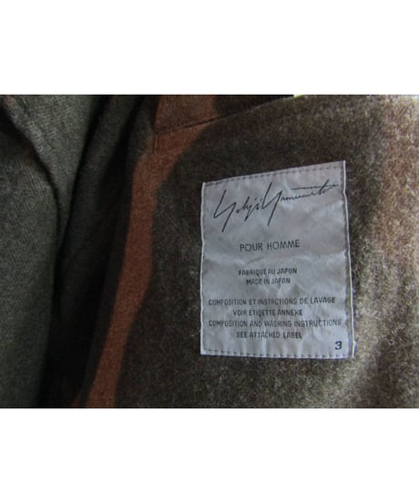 04aw yohji yamamoto pour homme 裾デザインジャケット HJ-J19-115