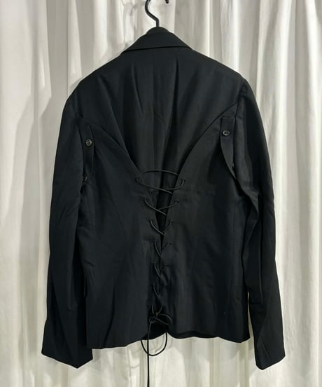 2004SS yohji yamamoto pour homme デザイン ショ－トジャケット（HZ-J21-100）
