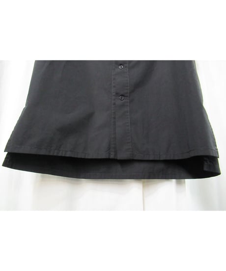 yohji yamamoto +noir デザイン半袖ブラウス（ND-B01-001）
