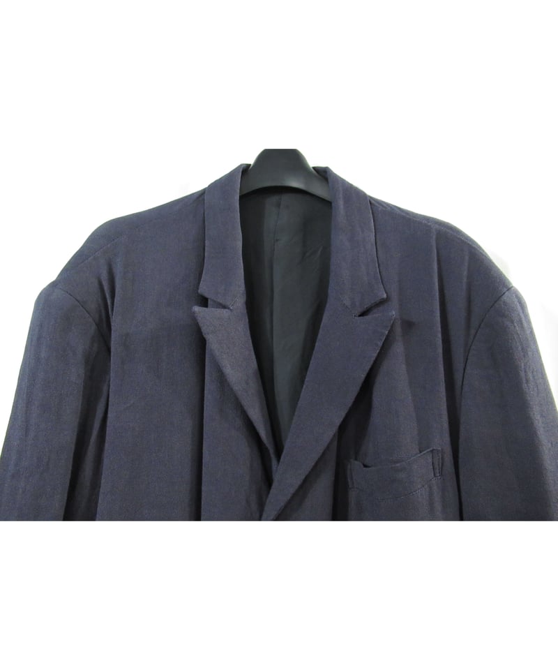 ヴィンテージ Yohji Yamamoto ピークドラペルジャケット 春夏 S Yohji Yamamoto 19SS Peaked ラペル ジャケット ヴィンテージ Yohji