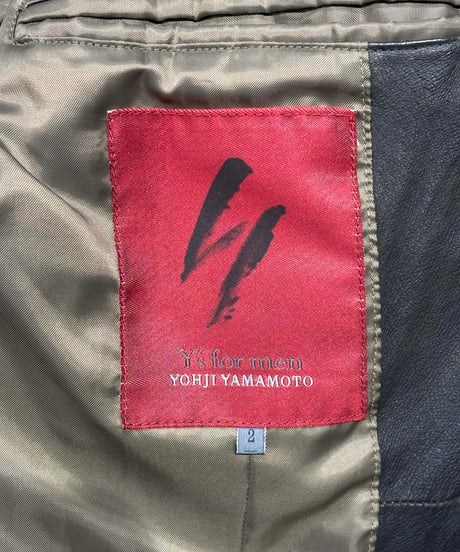 Y's for men 赤タグ yohji yamamoto レザージャケット（MT-J51-701）
