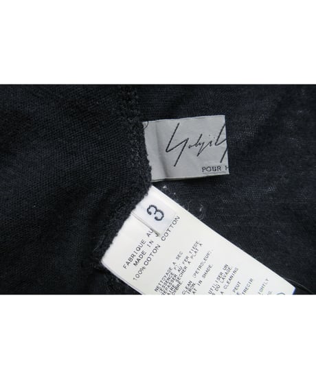 12ss yohji yamamoto pour homme 切替えデザインカットソーブラウス HB-B36-040