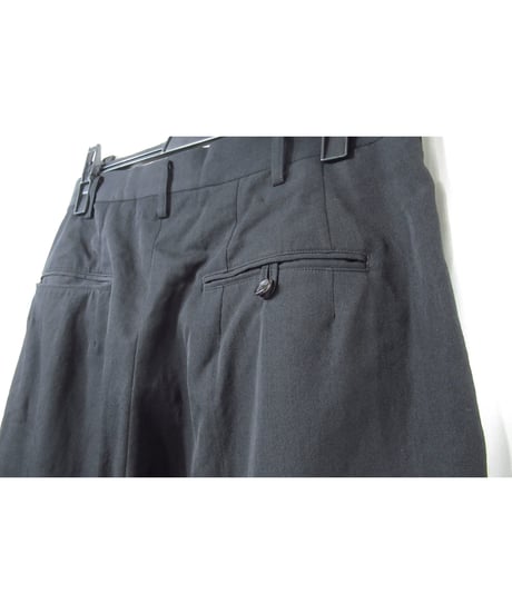 98ss yohji yamamoto pour homme vintage ２タック シンプルワイドパンツ（HJ-P17-128）