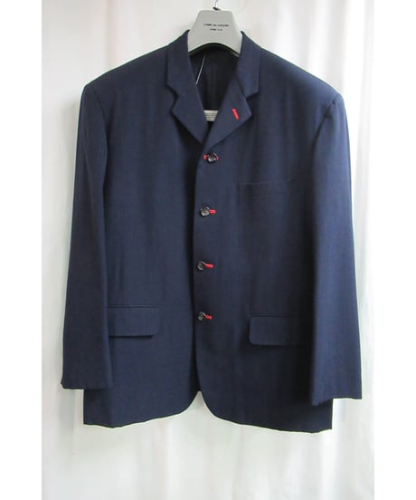 レア 80's COMME des GARCONS HOMME PLUS vintage 紺 カラーホール 3ピースセットアップ PJ-05077M
