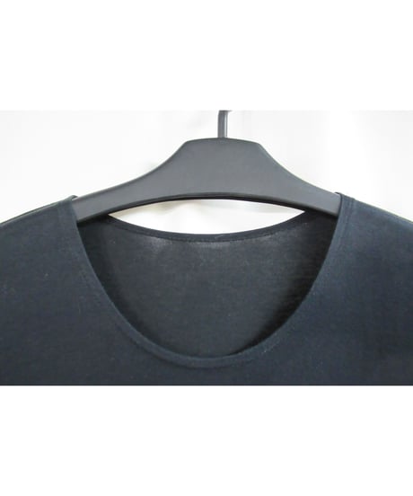 90's Y's yohji yamamoto vintage 黒 シンプル カットソーロングワンピース  YG-T53-015