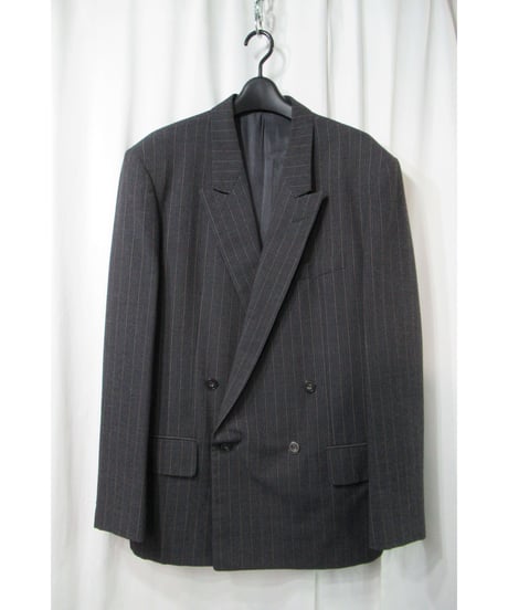 90's yohji yamamoto COSTUME D'HOMME グレー ダブル 変わりボタンセットアップ（HV-X04-190）