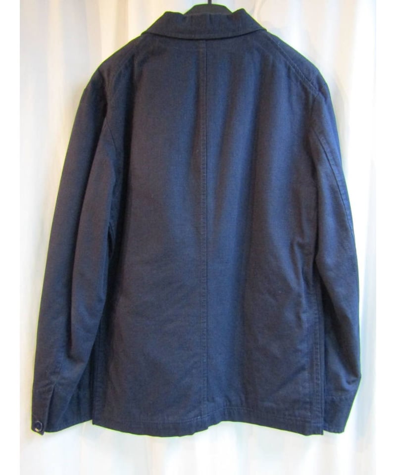 美品 09aw yohji yamamoto pour homme 紺パチポケットロゴ入りジャ