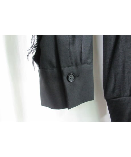 yohji yamamoto +noir 袖切り替えデザインカットソー NF-B05-806