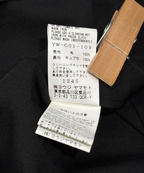 未使用 Y's yohji yamamoto 1972 ギャバジンコート（YW-C01-109）
