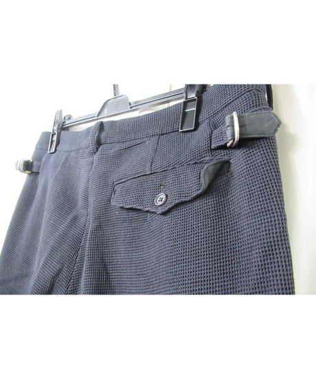 95aw yohji yamamoto pour homme vintage 鹿鳴館期 紺 ニット切替えデザインセットアップ（HE-J29-128）