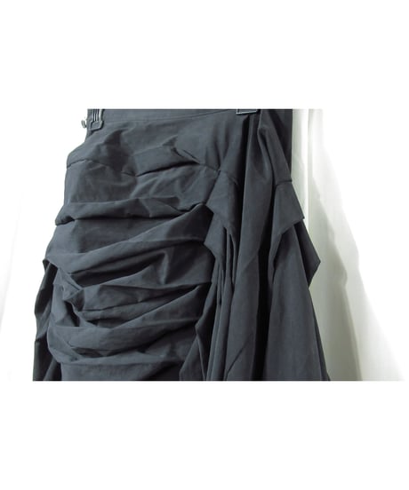 17aw yohji yamamoto femme プリーツデザイン アシメトリーセットアップ（FK-J05-901/FK-S02-901）