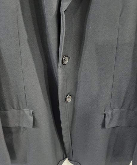 1994AW yohji yamamoto pour homme 黒 vintage デザイン3釦 ジャケット （HV-J82-174）