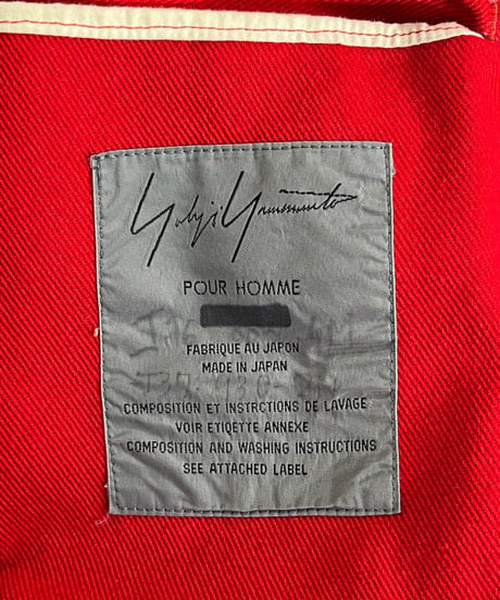 SAMPLE 1996SS yohji yamamoto pour homme 花と少年 ジャケット（H-J-101xxx）