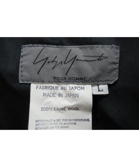 96aw yohji yamamoto pour homme vintage バックポケットデザイン ワイドパンツ（HG-P17-123）