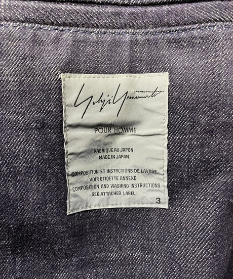 2002SS yohji yamamoto pour homme デニムジャケット（HE-J42-077）