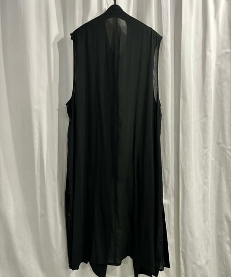 2025SS yohji yamamoto pour homme ロングベスト（HP-V05-233）